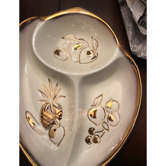 Vintage MCM HOENIG of California Three Piece Nesting Serving Platter | Charcuter - Picture 12 of 16